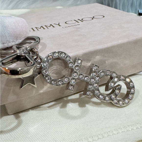 BUNDLE OF 2 - Jimmy Choo Card Holder & Bag Charm Key Chain - Picture 6 of 15